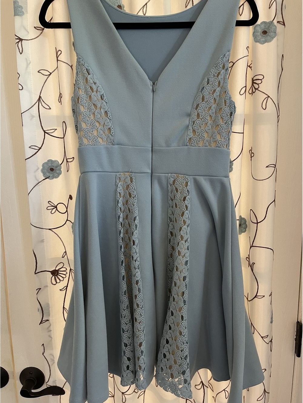 Altar'd State M Light Blue Lace Panel Dress - Picture 8 of 13